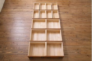 中古　福井木工所　福健　黄肌家具　匠　拭き漆仕上げ　五尺巾サイドボード(リビングボード)(定価約36.7万円)