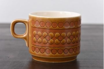 イギリスビンテージ　HORNSEA(ホーンジー)　Saffron(サフラン)　レトロでかわいらしいトリオ2客セット(3)