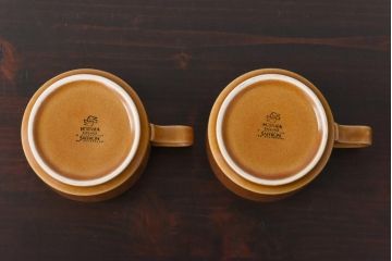 イギリスビンテージ　HORNSEA(ホーンジー)　Saffron(サフラン)　レトロでかわいらしいトリオ2客セット(3)