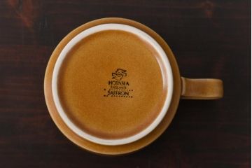 イギリスビンテージ　HORNSEA(ホーンジー)　Saffron(サフラン)　レトロでかわいらしいトリオ2客セット(3)