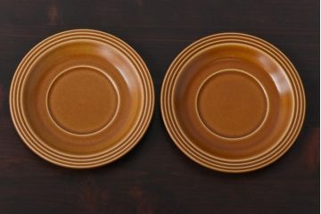 イギリスビンテージ　HORNSEA(ホーンジー)　Saffron(サフラン)　レトロでかわいらしいトリオ2客セット(3)