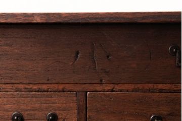 アンティーク家具　古民具・骨董　明治期　桐材製　渋い貫録のある佇まいの帳場箪笥(引き出し、桐箪笥、桐たんす)