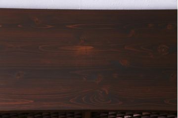 ラフジュ工房オリジナル　組子戸リメイク　斜め格子がおしゃれなローボード(戸棚、テレビボード)