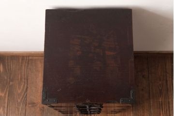 アンティーク家具　和製アンティーク　珍しい縦型!　ジャンクスタイルを演出する時代箪笥(サイドチェスト、引き出し)