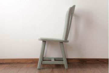 中古輸入家具　オランダ製　優しげなアースカラーが素敵なダイニングチェア(椅子)