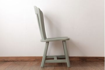 中古輸入家具　オランダ製　優しげなアースカラーが素敵なダイニングチェア(椅子)