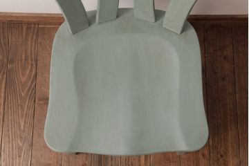 中古輸入家具　オランダ製　優しげなアースカラーが素敵なダイニングチェア(椅子)