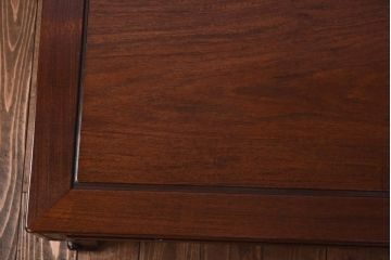 アンティーク家具　古民具　カリン材　漆塗り　脚の意匠が魅力的な座卓(ローテーブル、センターテーブル、花梨材)