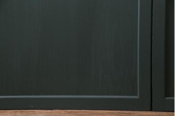 和製アンティーク　ラフジュ工房オリジナルステンドグラス　明治期　建具リメイク　ステンドグラスを組合せたモダンな板戸2枚セット(引き戸)