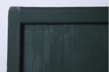 和製アンティーク　ラフジュ工房オリジナルステンドグラス　明治期　建具リメイク　ステンドグラスを組合せたモダンな板戸2枚セット(引き戸)