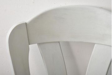 中古輸入家具　オランダ製　儚げな雰囲気のフレンチグレーのダイニングチェア(椅子)