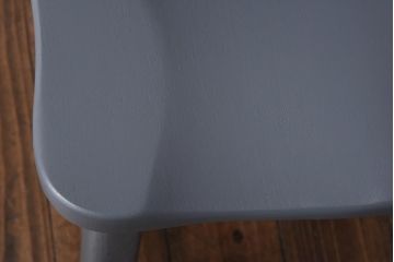 中古輸入家具　オランダ製　上品なブルーグレーのダイニングチェア(椅子)