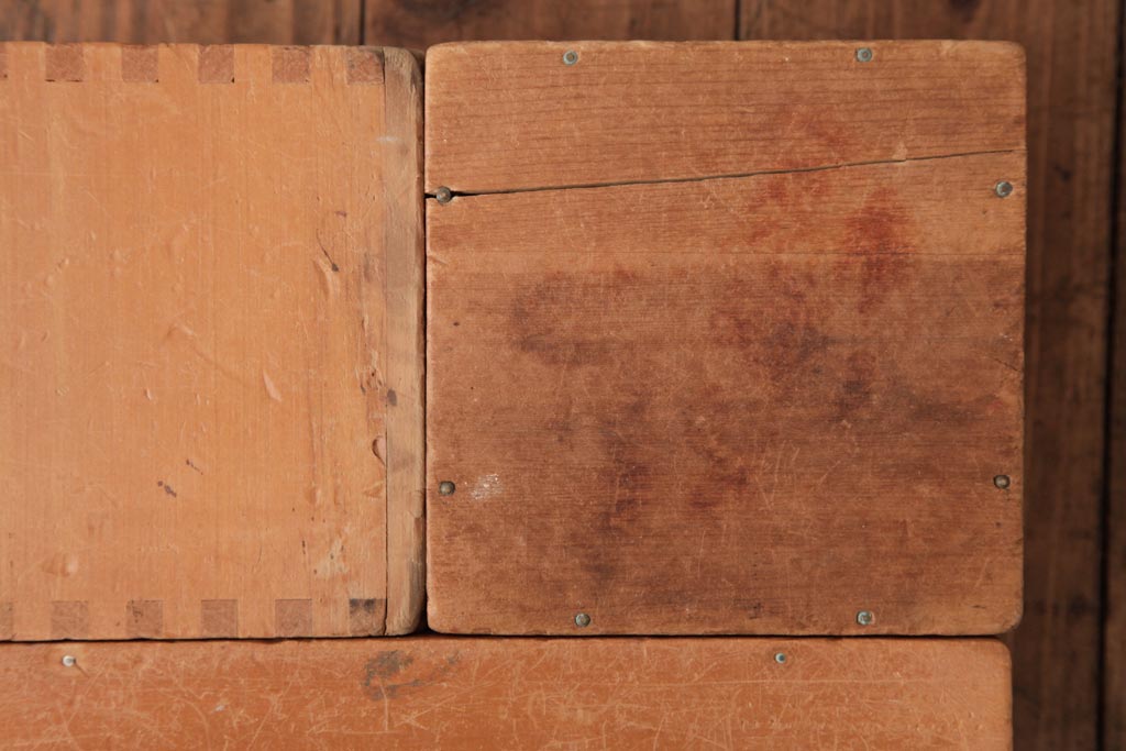 アンティーク雑貨　昭和レトロ　大きな積み木セット【マルチ/15ヶ組】(飾り台、花台、ディスプレイ雑貨)(2)