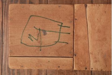 アンティーク雑貨　昭和レトロ　懐かしさ感じる大きな積み木セット【マルチ/16ヶ組】(飾り台、花台、ディスプレイ雑貨)