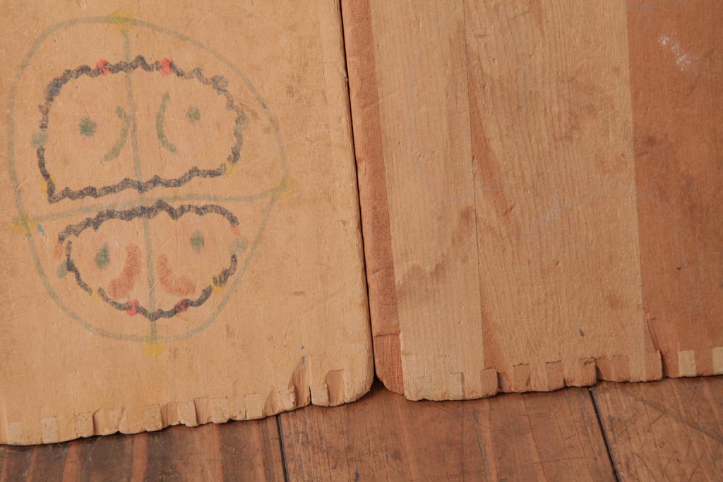 アンティーク雑貨　昭和レトロ　懐かしさ感じる大きな積み木セット【マルチ/16ヶ組】(飾り台、花台、ディスプレイ雑貨)