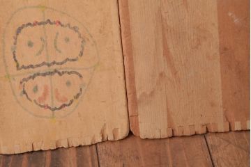 アンティーク雑貨　昭和レトロ　懐かしさ感じる大きな積み木セット【マルチ/16ヶ組】(飾り台、花台、ディスプレイ雑貨)