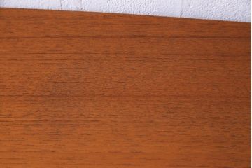 ビンテージ　北欧家具　チーク材　美しい木肌と柔らかなフォルムがお洒落なキドニーデスク(机、在宅ワーク、在宅用パートナーデスク、ヴィンテージ)