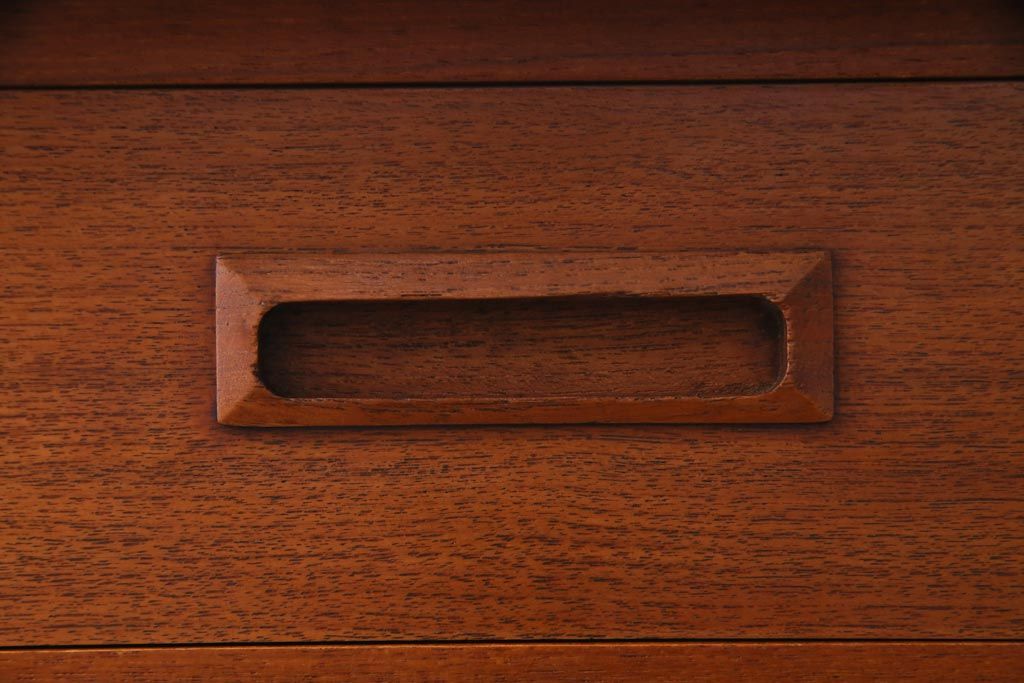 ビンテージ　北欧家具　チーク材　美しい木肌と柔らかなフォルムがお洒落なキドニーデスク(机、在宅ワーク、在宅用パートナーデスク、ヴィンテージ)