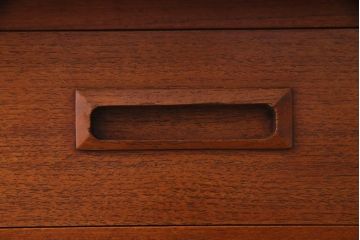 ビンテージ　北欧家具　チーク材　美しい木肌と柔らかなフォルムがお洒落なキドニーデスク(机、在宅ワーク、在宅用パートナーデスク、ヴィンテージ)