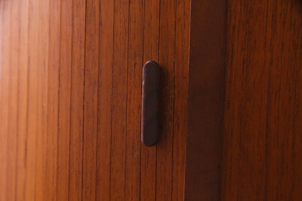 ビンテージ　北欧家具　チーク材　美しい木肌と柔らかなフォルムがお洒落なキドニーデスク(机、在宅ワーク、在宅用パートナーデスク、ヴィンテージ)