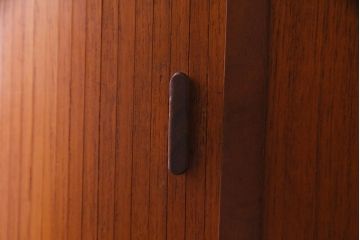 ビンテージ　北欧家具　チーク材　美しい木肌と柔らかなフォルムがお洒落なキドニーデスク(机、在宅ワーク、在宅用パートナーデスク、ヴィンテージ)