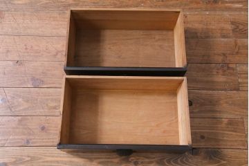 アンティーク家具　大正ロマン　天枠付き!　古いタバコ屋の薄型ガラスケース(ショーケース、陳列棚)