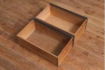 アンティーク家具　大正ロマン　天枠付き!　古いタバコ屋の薄型ガラスケース(ショーケース、陳列棚)