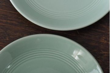 イギリス　Woods Ware(ウッズウェア)　beryl(ベロル)　カップ&ソーサー2客セット(洋食器)(1)