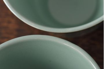 イギリス　Woods Ware(ウッズウェア)　beryl(ベロル)　カップ&ソーサー2客セット(洋食器)(2)