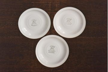 イギリスビンテージ　Poole Pottery(プール・ポタリー)　コンパクトシリーズ　カップ&ソーサー3客セット(3)