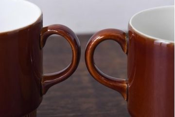 イギリスビンテージ　Poole Pottery(プール・ポタリー)　コンパクトシリーズ　カップ&ソーサー3客セット(3)