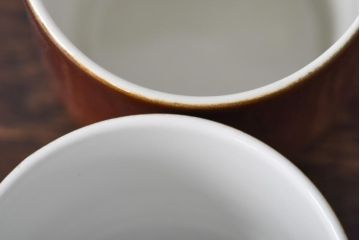 イギリスビンテージ　Poole Pottery(プール・ポタリー)　コンパクトシリーズ　カップ&ソーサー3客セット(3)