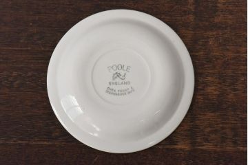 イギリスビンテージ　Poole Pottery(プール・ポタリー)　コンパクトシリーズ　カップ&ソーサー3客セット(3)