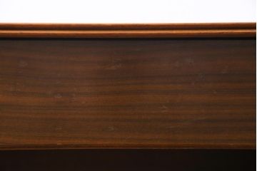 ヴィンテージ家具　イギリスビンテージ　Uniflex Furniture　ウォールナット　木のぬくもり感じる北欧スタイルの両袖デスク(机、在宅ワーク、在宅用作業台、サイドボード)