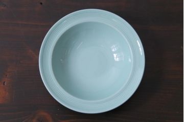 イギリスビンテージ　Woods ware(ウッズウエア)　Beryl(ベロル)　スーププレート3枚セット(シリアルボウル、深皿)