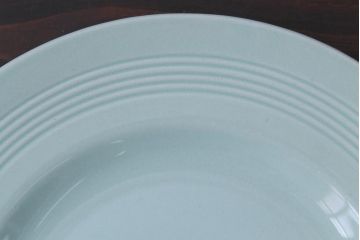 イギリスビンテージ　Woods ware(ウッズウエア)　Beryl(ベロル)　レトロなトリオ2客セット(カップ&ソーサー、プレート)(2)