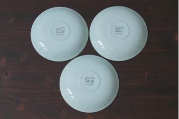 イギリスビンテージ　Woods ware(ウッズウエア)　Beryl(ベロル)　レトロなカップ&ソーサー3客セット
