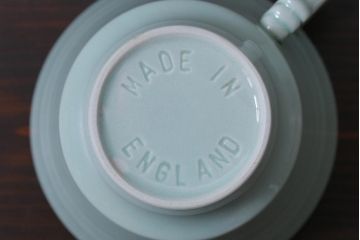 イギリスビンテージ　Woods ware(ウッズウエア)　Beryl(ベロル)　レトロなカップ&ソーサー2客セット(1)