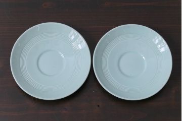 イギリスビンテージ　Woods ware(ウッズウエア)　Beryl(ベロル)　レトロなカップ&ソーサー2客セット(2)