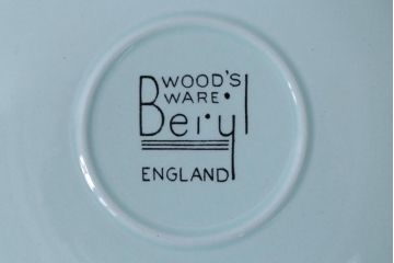 イギリスビンテージ　Woods ware(ウッズウエア)　Beryl(ベロル)　レトロなカップ&ソーサー2客セット(2)