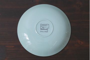 イギリスビンテージ　Woods ware(ウッズウエア)　Beryl(ベロル)　レトロなカップ&ソーサー2客セット(3)