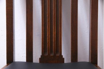 アンティーク家具　イギリスアンティーク　アールデコ様式　高級感のあるシンプルなダイニングチェア(椅子)(1)