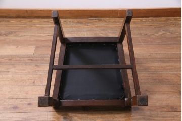 アンティーク家具　イギリスアンティーク　アールデコ様式　高級感のあるシンプルなダイニングチェア(椅子)(1)