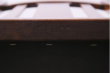 アンティーク家具　イギリスアンティーク　アールデコ様式　高級感のあるシンプルなダイニングチェア(椅子)(2)