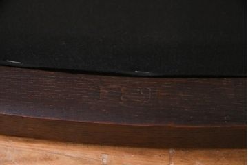 アンティーク家具　イギリスアンティーク　アールデコ様式　高級感のあるシンプルなダイニングチェア(椅子)(2)