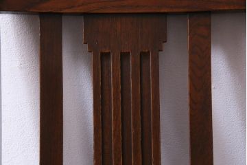 アンティーク家具　イギリスアンティーク　アールデコ様式　高級感のあるシンプルなダイニングチェア(椅子)(3)