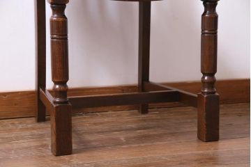 アンティーク家具　イギリスアンティーク　アールデコ様式　高級感のあるシンプルなダイニングチェア(椅子)(3)