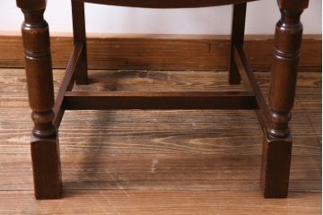 アンティーク家具　イギリスアンティーク　アールデコ様式　高級感のあるシンプルなダイニングチェア(椅子)(3)