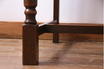 アンティーク家具　イギリスアンティーク　アールデコ様式　高級感のあるシンプルなダイニングチェア(椅子)(3)