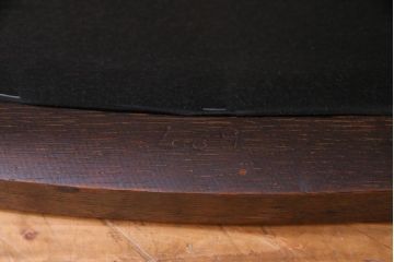 アンティーク家具　イギリスアンティーク　アールデコ様式　高級感のあるシンプルなダイニングチェア(椅子)(3)